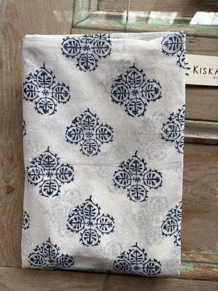 Suzani Flower <br>Colour Indigo<br> Standard Envelope Sham Pair