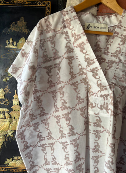 Caftan Nightie <br> Eclipse <br> Smoke/Rose Clay <br> One Size