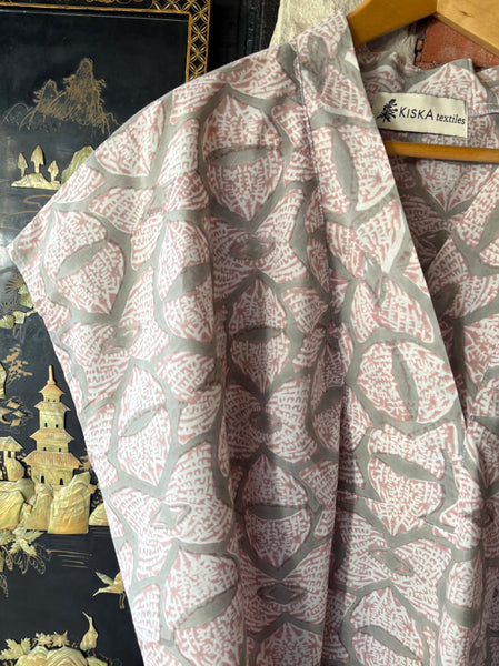Caftan Nightie <br> Yahlequah <br> Smoke/Rose Clay <br> One Size